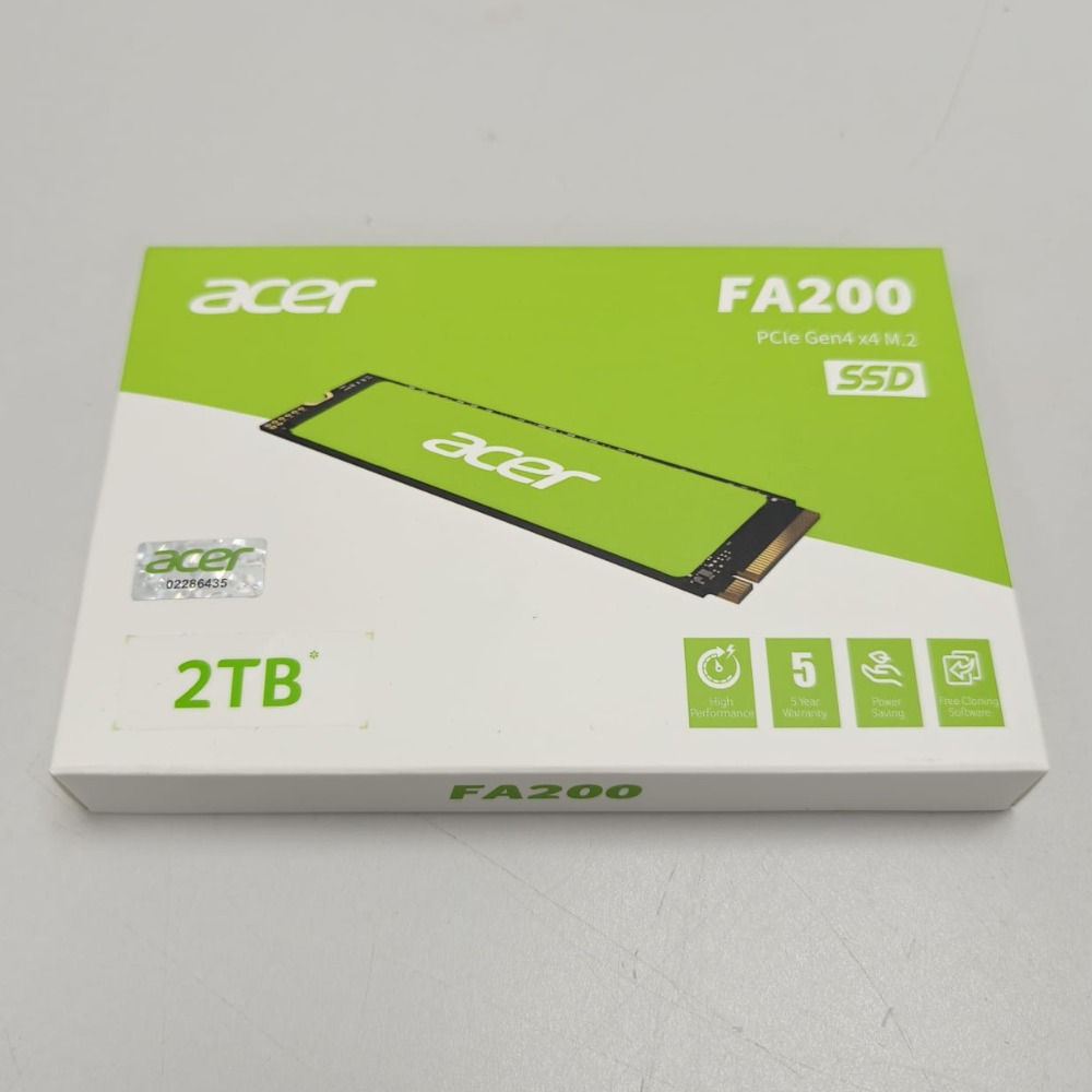 New SSD 2TB Acer FA200 M.2 2280 PCIe 4.0 NVMe Gen4x4 HMB & SLC